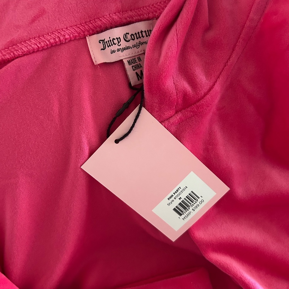 NWT JUICY COUTURE Women's Pink Hoodie Tracksuit Set